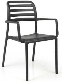 COSTA karfás kerti design szék, antracit