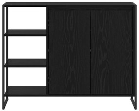 Oldalsó szekrény Fekete tölgy 96.5 x 30 x 75 cm Faanyag