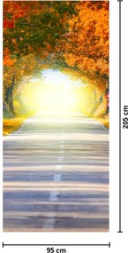 Fotótapéta ajtóra - Fából készült kapu (95x205cm)
