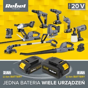 Rabel 20 V-os akkus fűszegélynyíró (töltő és akku nélkül) szürke