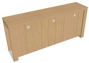 Verno+ alacsony szekrény 200 x 46 x 90 cm, világos tölgy