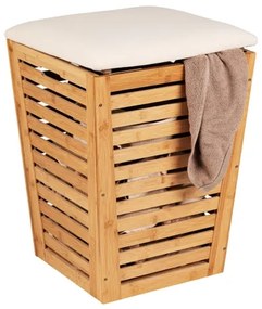 WENKO 25143100 - BAMBUSA mosókosár 40x56 cm barna