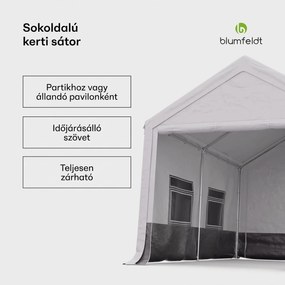 Blumfeldt Party Haven, sátor, 400 x 296 x 280 cm, időjárásálló, acélvázas, egyszerű összeszerelés, oldalfalakkal