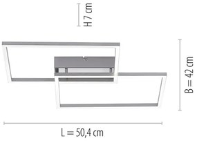 Leuchten Direkt 14018-55 - LED Dimmelhető csillár IVEN 2xLED/15W/230V