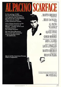 Scarface filmposzter A sebhelyesarcú (1983) 70x50 cm #315