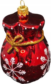 KollekcióPiros karácsonyi táska arany masnival