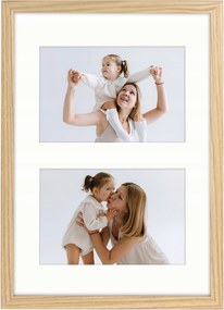 Képkeret 2 képhez 10x15 cm multikeret tölgy fotógaléria 21x30 cm Framai
