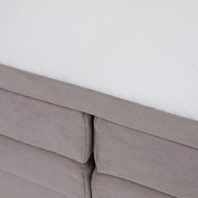 Boxspring ágy, 180x200, szürkésbarna Taupe, APRIL