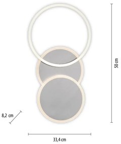 Leuchten Direkt 14116-55 - LED Mennyezeti lámpa  LED/25,5W/230V matt króm