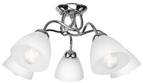 Lamkur Mennyezeti csillár 5xE27/60W/230V fényes króm LM 5.150/CHROM