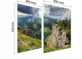 Üveg Tűzhelyvédő Főzőlap 70x52 Hegyek Edzett Üveg