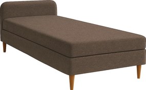 Ágy, 110x200, molitán, barna, BRUNY