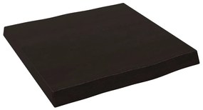 sötétbarna kezelt tömör asztallap 40x40x(2-4) cm