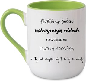Bögre Vannak, akik visszatartják a lélegzetüket, miközben arra várnak, hogy... Zöld 330 coffee