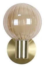 Searchlight 30506GO - Fali lámpatest LUMINSPHERE 1xG9/7W/230V, sárgaréz