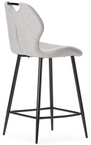 Bézs kárpitozott bárszék szett 2 db-os (ülésmagasság 65 cm) Muli – Marckeric