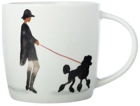 Fehér porcelán bögre 400 ml Fashion Poodle – Maxwell &amp; Williams