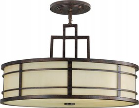 Fusion ipari függőlámpa barna/E27/görög stílus/Feiss