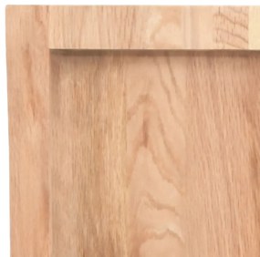 világosbarna kezelt tömör tölgyfa asztallap 100x50x(2-6) cm