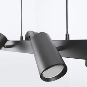 BRILAGI - LED RGBW dimmelhető, kábelen függesztett csillár SELE 6xGU10/6,5W/230V fekete
