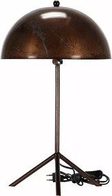 Asztali Lámpa Loft Stílus barna fém átm. 31cm nappali irodába