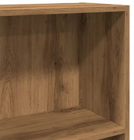 kézműves tölgy szerelt fa könyvespolc 60 x 24 x 109 cm