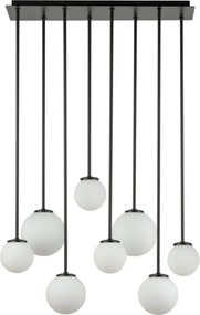 SIGMA LIGHTING 33495 TULIA Kristály Mennyezeti Lámpa Fehér, Fekete G9 IP20