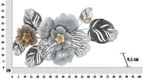 Vas falpanel szürke -b- 84x9,5x48cm