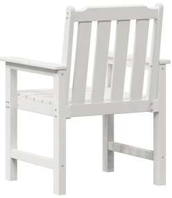 Kerti Étkező Székek 6 db Fehér 65.5x55.5x88 cm HDPE