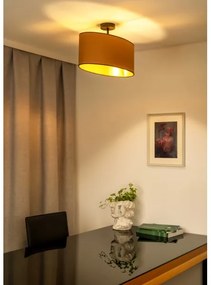 Duolla - Felületre szerelhető csillár OVAL VEGAN 1xE27/15W/230V barna