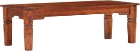 vidaXL tömör akácfa dohányzóasztal 110 x 50 x 35 cm