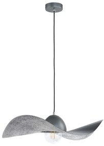 Csillár zsinóron KAPELLO 1xE27/60W/230V átm. 55 cm szürke/ezüst