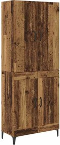 vidaXL Magasfiú Öreg fa 69,5 x 34 x 180 cm Faanyag