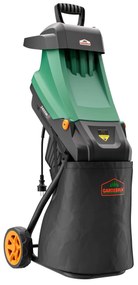 VAVRO kerti ágvágó, 2400W, 50l, fekete/zöld Gardebruk