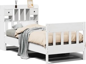 vidaXL fehér tömör fenyőfa ágykeret matrac nélkül 90 x 190 cm