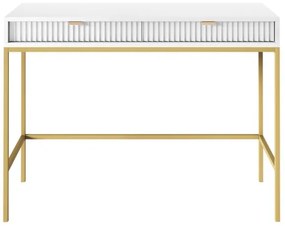 Konzolasztal NOVA 77x104 cm fehér/arany