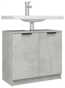 betonszürke színű szerelt fa fürdőszobaszekrény 64,5x33,5x59 cm