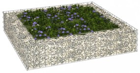 horganyzott acél gabion magaságyás 100 x 100 x 20 cm
