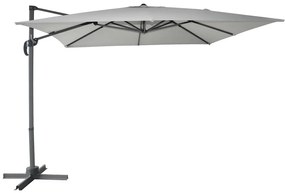 ROJAPLAST CANTIELVER függő napernyő, hajtókarral - szürke - 270 x 270 cm ()