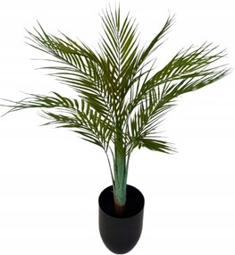 Palma Areka tropical növény cserépben, művirág fedéllel 85 cm