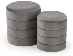 Pacho puff szett szürke