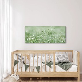 Kép - Reggeli harmat a fűszálakon (120x50 cm)