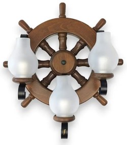 Brilagi - Fali lámpa TIMONA 3xE14/40W/230V bükkfa/dió