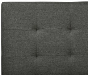 Franciaágy 140 cm ROLLA (ágyráccsal és tárolóhellyel) (sötétszürke). 1007486