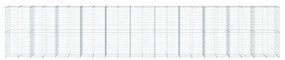 horganyzott vas gabion kosár fedéllel 1100 x 100 x 200 cm