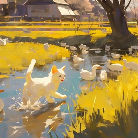 Poszter 50x50cm Nap a vidéken