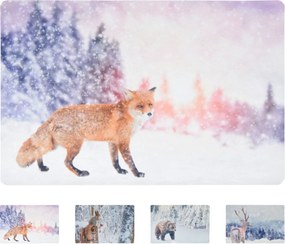 Karácsonyi lábtörlő WILD IN WHITE 38x58 cm - több változatban Változat: Szarvas