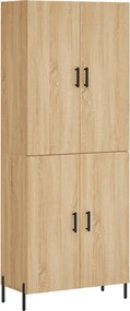 vidaXL sonoma tölgy szerelt fa magasszekrény 69,5 x 34 x 180 cm