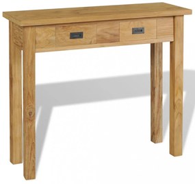 tömör tíkfa konzolasztal 90 x 30 x 80 cm