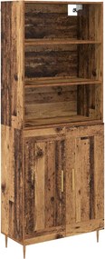 vidaXL Magasfiú Öreg fa 69,5 x 34 x 180 cm Faanyag